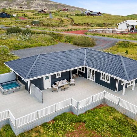 Venture Vacations-Golden Circle Hot Tub Cabin Selfoss Exterior foto